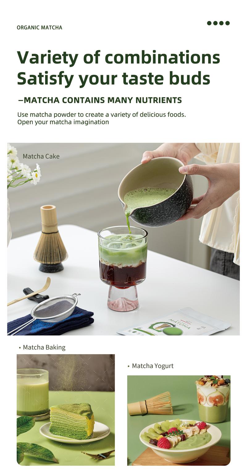 TEANAGOO Ceremonial Grade Matcha Powder Premium First-Harvest USDA Organic Unsweetened No Additives for Latte Daily Beverage or Traditional Tea Ceremony Multiple  Healthy