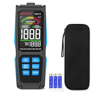 Pinless Wood Moisture Meters for, Leak Detector, Wall Moisture Tester for Lumber Concrete Building, Wall Moisture Sensor Humidity Tester for Firewood