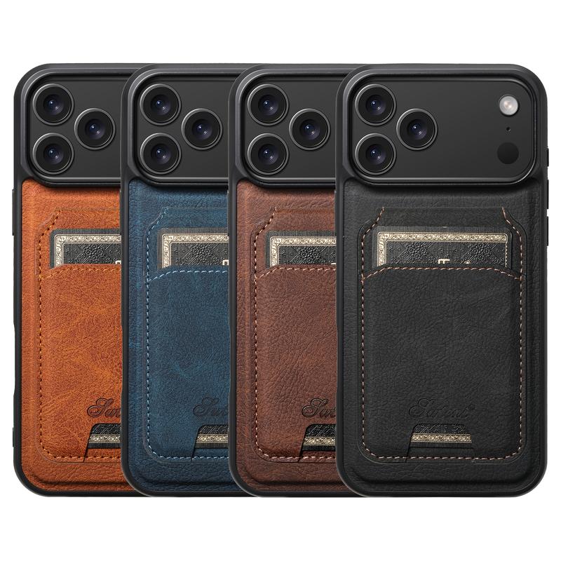 For iPhone 17/16/15/14/13/12 Detachable Wallet Case 2in-1 Stand & Card Slot [Wireless Charging] Protective Case, Magnetic PU Leather Removable Folio Compatible with iPhone 17 16Pro Max 15 14 13 12, Christmas gift for NEW Year