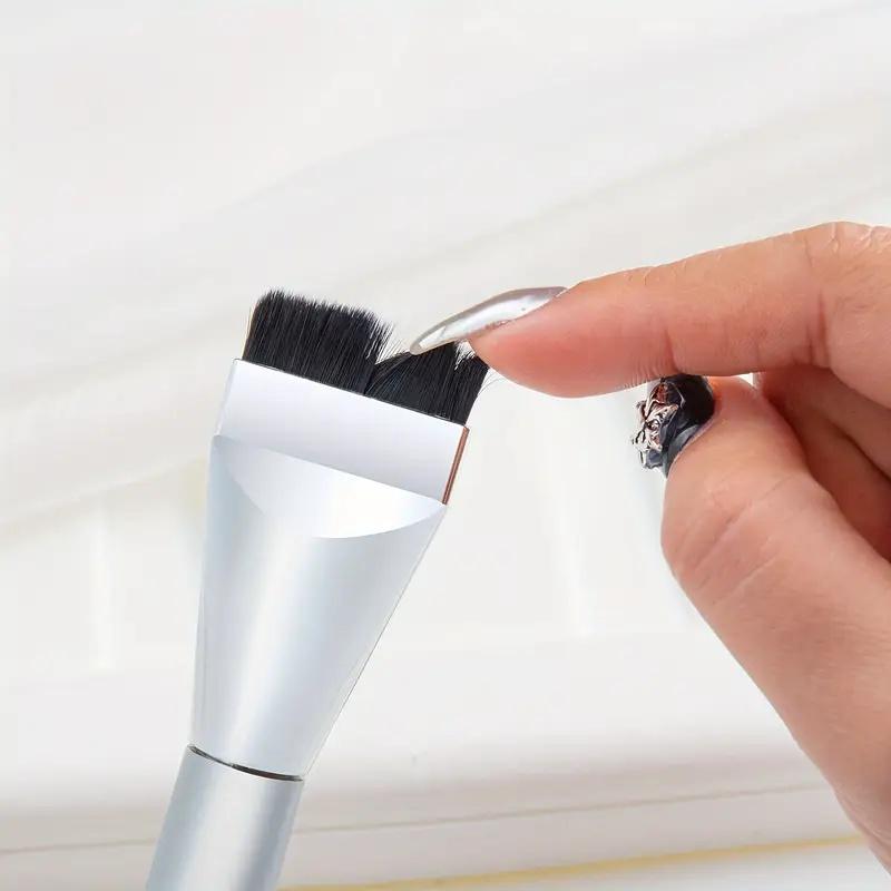 1/3 Piece Makeup Tool Set, Includes Flat Foundation Brush, Multi-Functional Wet & Dry Concealer Puff, Color Mixing Palette