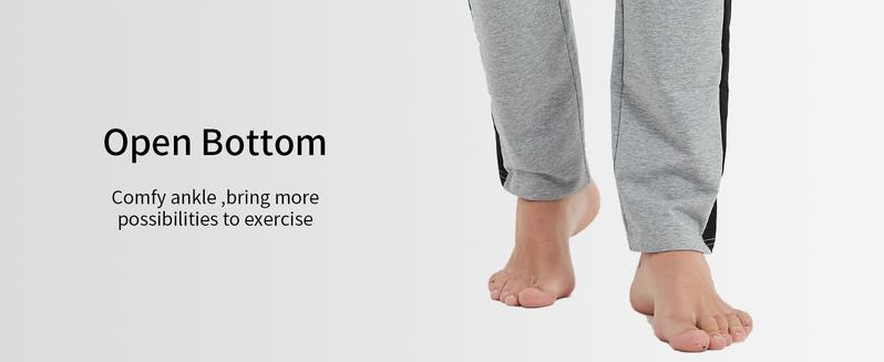 Democare 34/36/38/40 Long Inseam Men's Tall Striped Sweatpants Workout Training Lounge Joggers Pants with Pockets