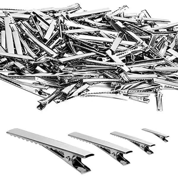 170 count  Hair Clips for Bows,Bulk Duck Bill Hair Clips | 4 Sizes,,Styling Clips for Thick &Thin Hair or DIY Bows Make