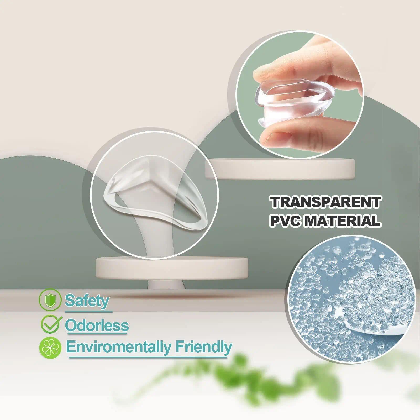 30pcs Furniture Edge&Corner Protection Guards, Summer Clear Anti-collision Corner Protector for Little and Adults,Table Crib Fireplace Safety Protection Corner Pads