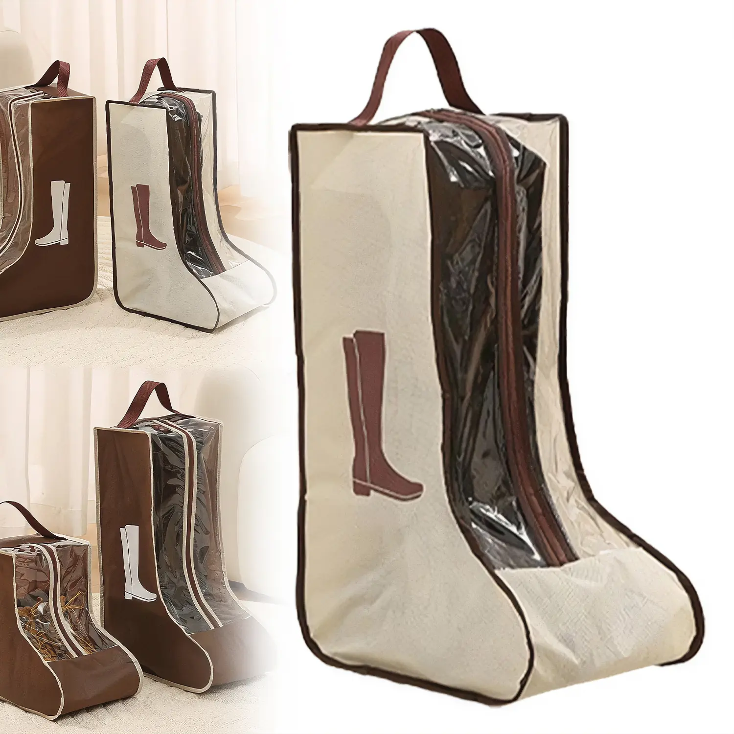 Boot Storage Bag, Portable Boot Cover Bag, Dustproof Shoe Storage Bag, Tall Boot Organizer, Travel Carry Bag for Cowboy Boots and Daily Use, boot storage bag, tall boot organizer, cowboy boot bag, dustproof boot bag, travel boot bag