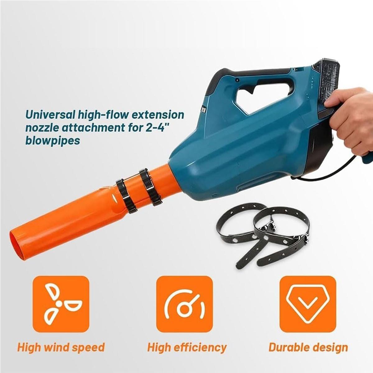 BASIC SUPPLY Leaf Blower Air Booster – Universal High-Flow Nozzle Attachment for Leaf Blowers, Boosts Air Speed & Efficiency, Weather-Resistant Yard Cleaning Tool Fits 2–4 Inch Blower Nozzles BASIC SUPPLY Leaf Blower Air Booster – Universal High-Flow Nozzle Attachment for Leaf Blowers, Boosts Air Speed & Efficiency, Weather-Resistant Yard Cleaning Tool Fits 2–4 Inch Blower Nozzles