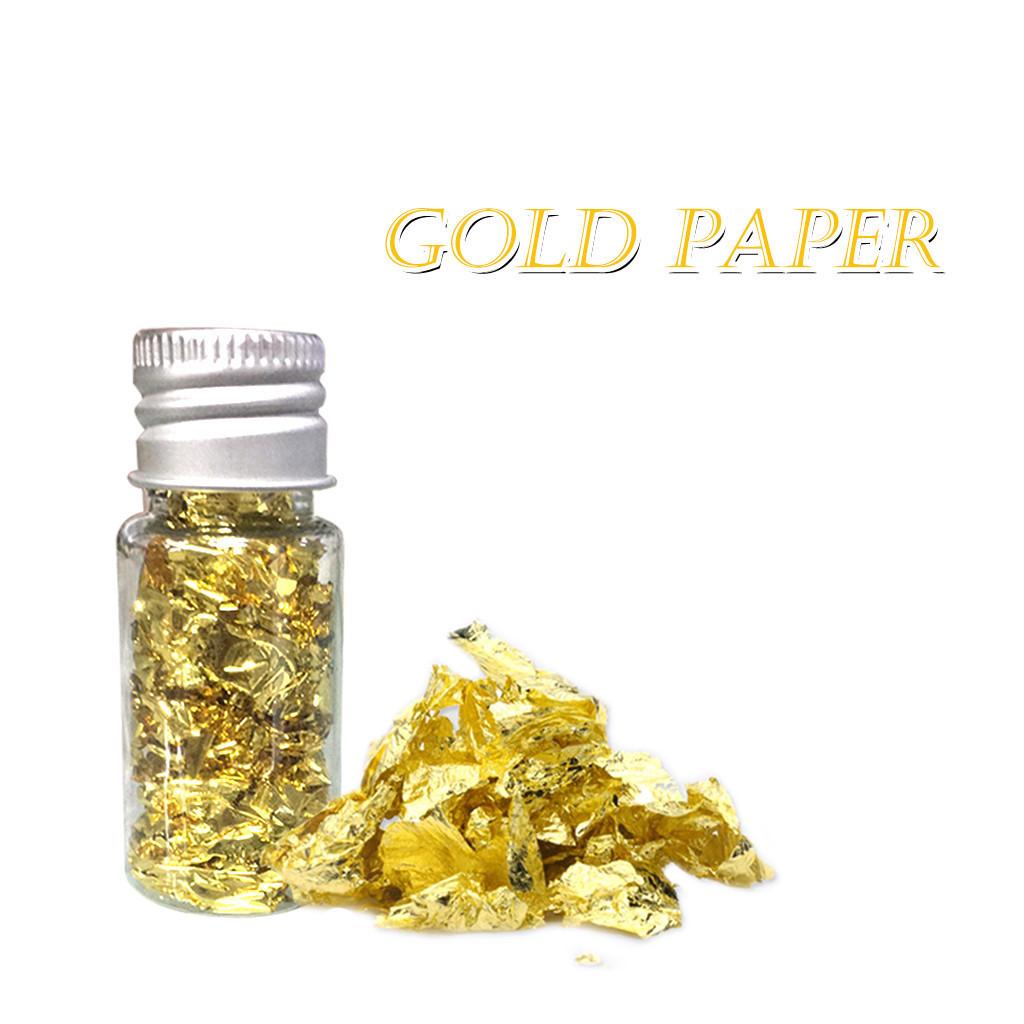 Multipurpose Gold Leaf Foil Sheets Perfect for Baking Pastry Decor and Daily Beauty Mask Care