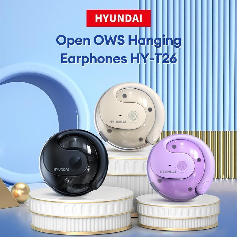 HYUNDAI T26 Pro OWS Wireless Bluetooth 5.4 Earbuds Luxurious Sound for Music & Phone Calls, Sport Headsets With Call Noise Canceling Mic