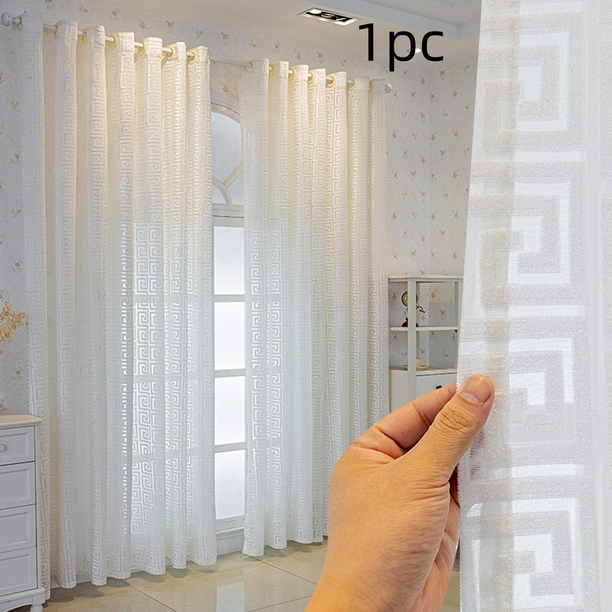 Luxurious Embroidered Lace Curtains, Top Ring Suspension, Ideal for Bedroom, Living Room, Room Divider, Home Decor