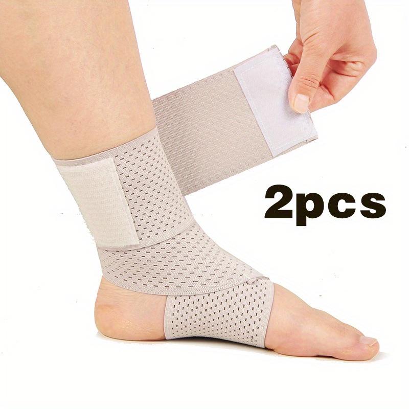 2pcs Breathable Ankle Support Straps, Adjustable Ankle Compression Socks, Sports Fitness Running Cycling Tennis, Foot Brace