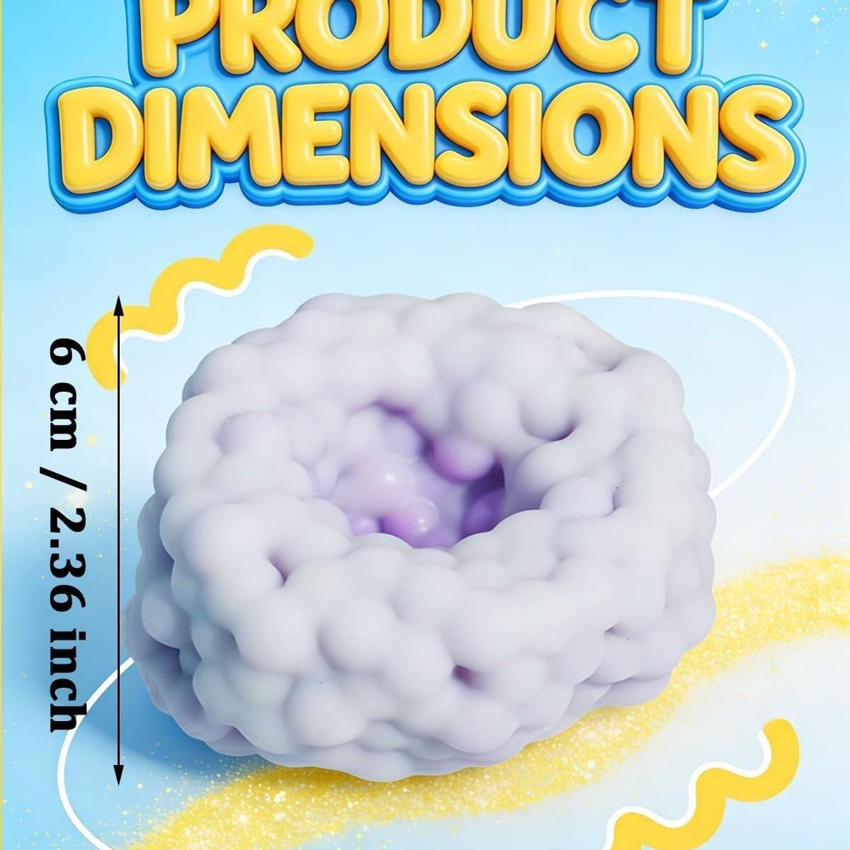 Squishy Crunchy Stress Ball, Sensory Fidget Toy, Stress Relief for Adults & Kids