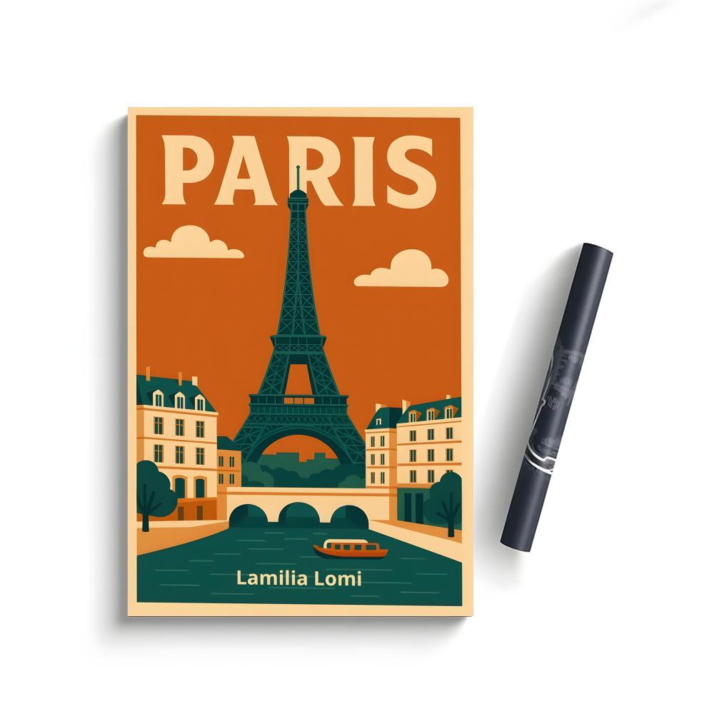 E-Eiffel Tower Poster Bedroom Home Decor Art Poster Perfect Gift for Family and Friends