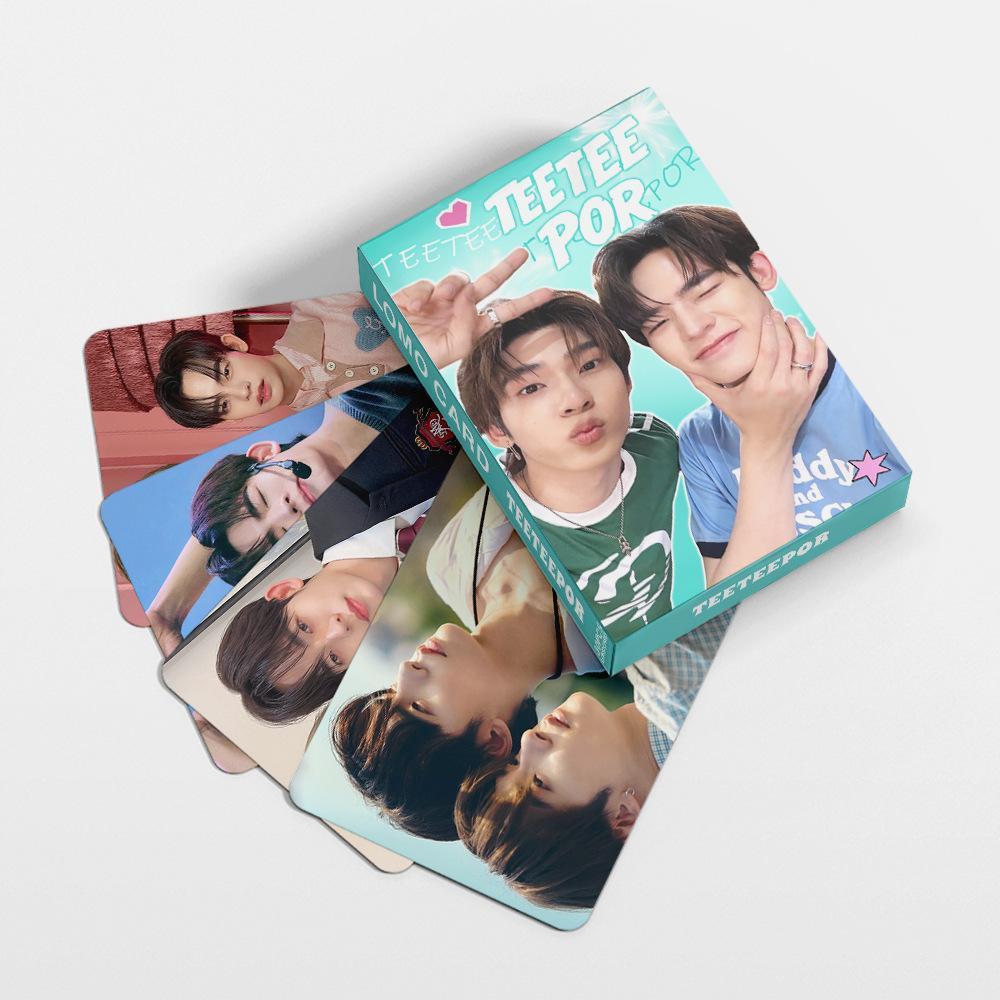 30Pcs/Set Thai BL Couple TEETEEPOR Double Sided Lomo Cards TeeTee × Por HD Print Photo Cards for Fans Collection & Gift