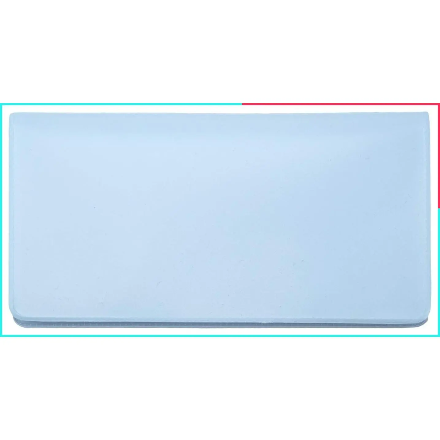 Baby Blue Top-Tear Vinyl Personal Checkbook Cover