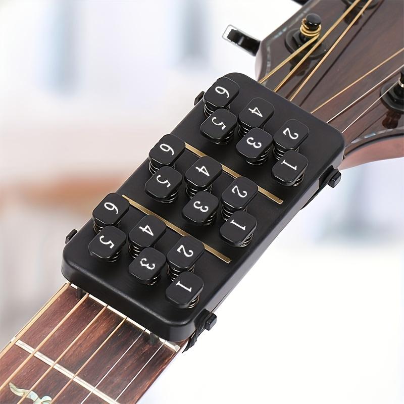 A Training Aid Tool, a Guitar Chord Learning Assistant, Guitar Chord Trainer with 18 Buttons for One-Click Guitar Chords, Suitable for Beginner Guitarists
