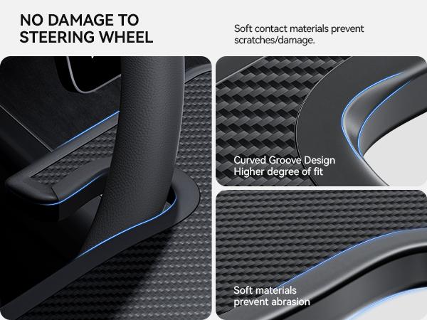 YONZEE 2-in-1 Car Steering Wheel Desk Tray & Car Seat Gap Filler Organizer – Foldable Carbon Fiber Look Table for Laptop, Eating Food, Writing – for Standard Round Steering Wheels