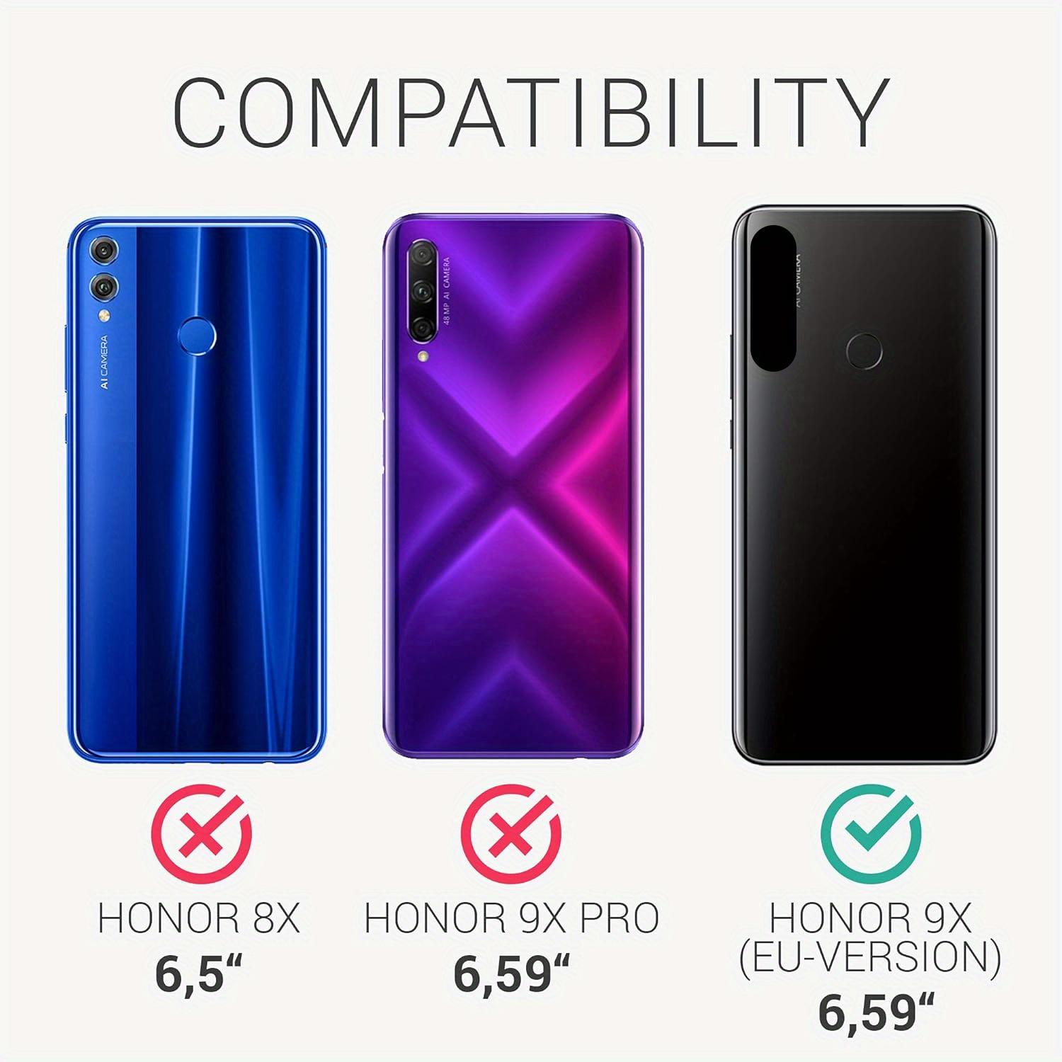 For Honor 9X / Huawei P Smart Z / Y9 Prime (2019) Case With Kickstand PU Leather Card Slot Black Wallet Flip Protective Phone Case Cover