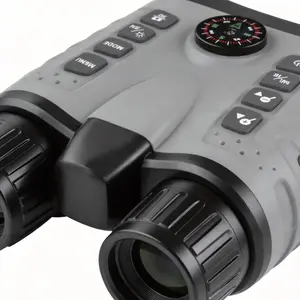 Nv2185 4k Digital Night Vision Binoculars Built-in Mechanical Compass 400m Full Dark View 8x Digital Zoom Ip54 Waterproof Dual Ir Illumination and White Flashlight 4500mah Battery Night Vision Goggles for Hunting Wildlife Camping Night Fishing Outdoor