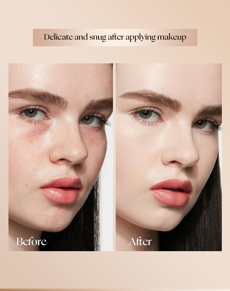 2-in-1 Concealer Foundation Stick with Built-in Brush, Long-Lasting Waterproof Matte Full Coverage, Crease & Sweat-Proof, Compact Portable, Includes Free Makeup Brush, Ideal for Daily & Party Use