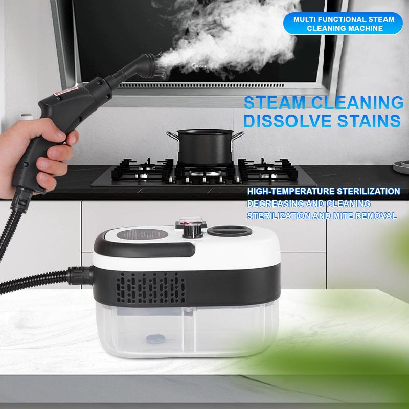 2026 Upgraded Portable High-Pressure Steam Cleaner, with 24-in-1 Multifunctional Accessory Kit,High-Temperature Deep Cleaning, 1.2 Liter Water Tank and 90-Second Fast Heating System, 6 Adjustable Gears, Suitable for Home, Kitchen Appliances, Car Detailing