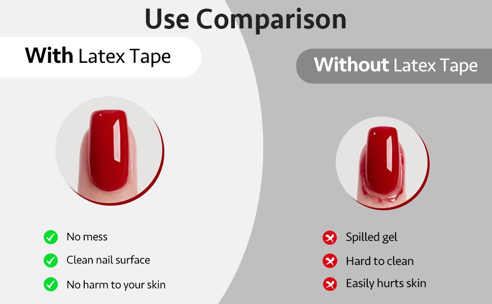 GAOY Liquid Latex for Nails, 16ml Peel Off Cuticle Guard with Stick, Skin Barrier Protector Latex Tape for Nail Polish Nail Art DIY