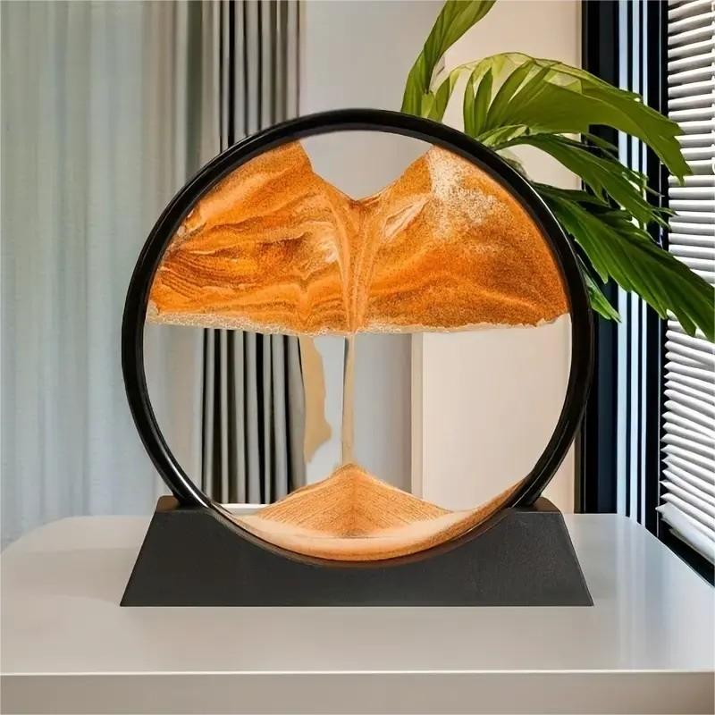 Creative Sand Art Decorative Hourglass, Office Living Room Desktop Bedroom Desk Decoration, Unique Home Ornament, Stylish Tabletop Accent