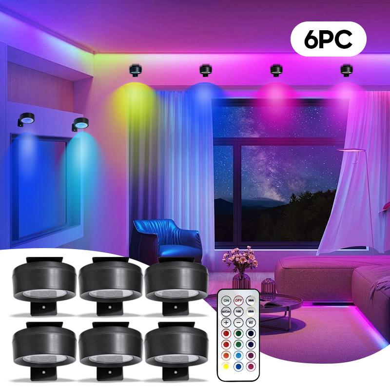 Battery-Powered Wireless Magnetic RGB Picture Light, Picture Frame Light, Adjustable Brightness with Timer, Ideal for Art Displays and Decoration