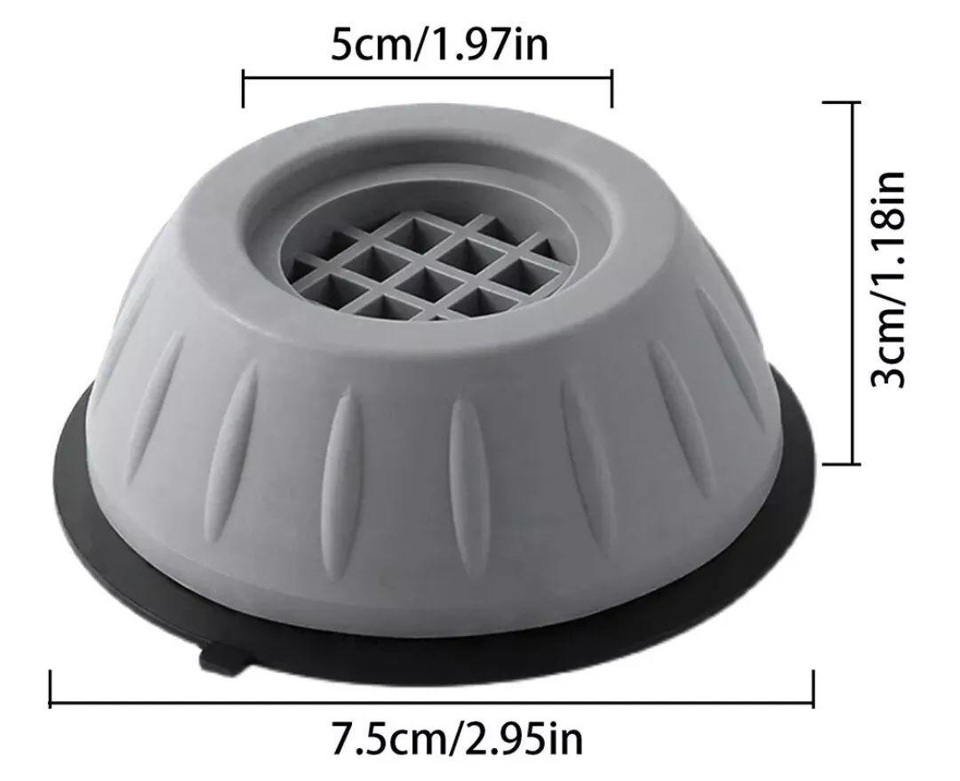 4PCS Anti-Vibration Washing Machine Support Anti-Slip Rubber Feet Base Pads Mat US