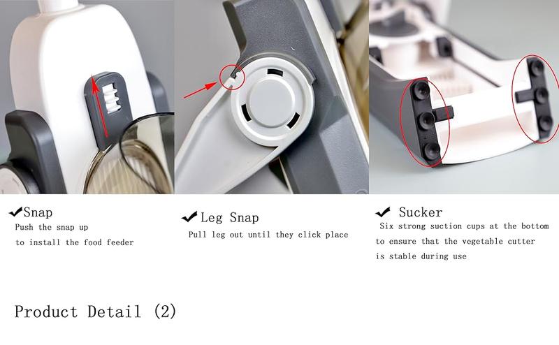 【ONCE FOR ALL】Upgrade Safe Mandoline Slicer, Vegetable Chopper, Potato Slicer 4 Modes Adjustable Thickness Food Cutter, Kitchen Chopping Artifact (6 in 1 Green)