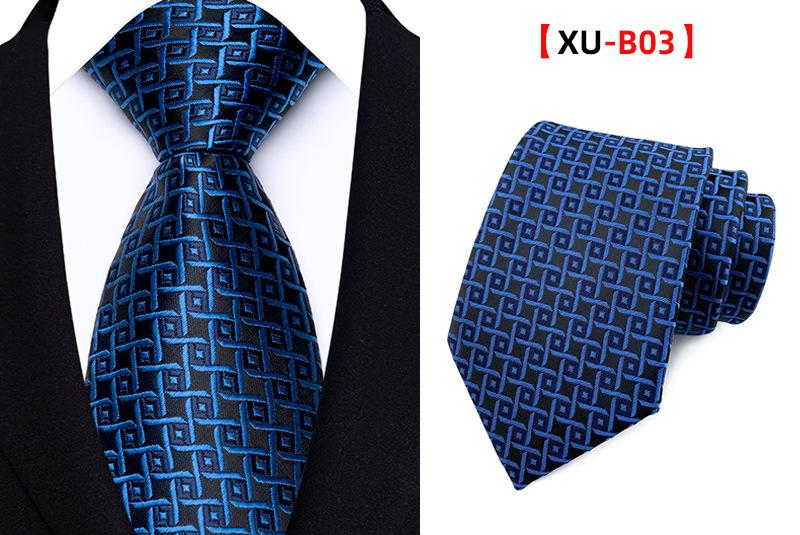 Men's Classic Striped Plaid Necktie - Male Wear for Business Look, Wedding Fit, Formal Suit Accessory - Father's Day Gift for Dad, Husband