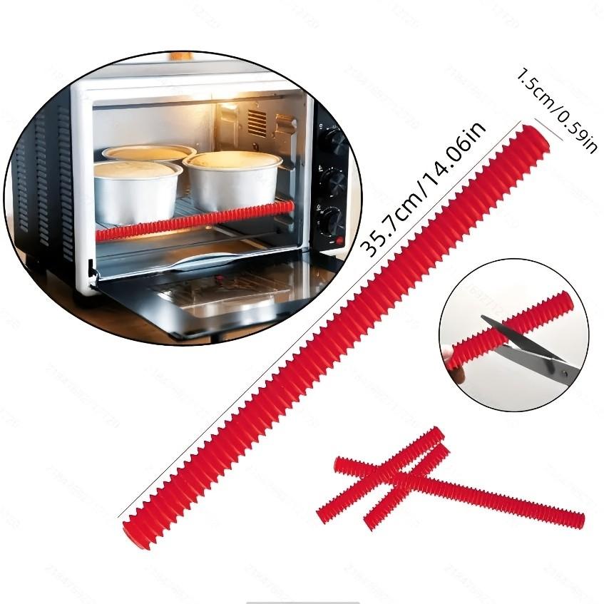 2-Pack Oven Rack Edge Protectors, Heat Resistant, Burn Proof, Kitchen Safety Tools, RV Kitchen Counter Enhancements, Protective Strip