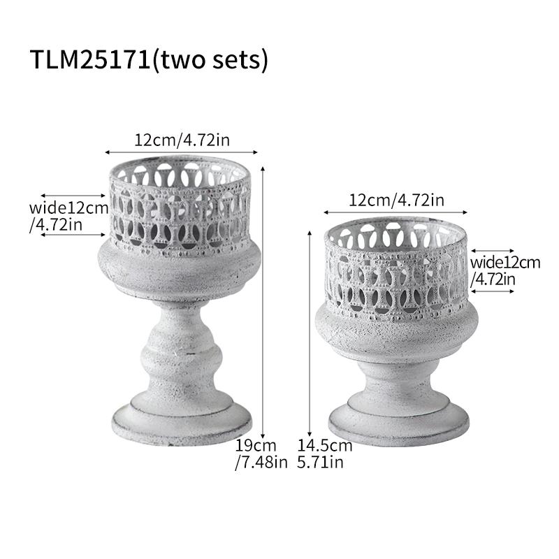 Vintage Distressed Candle Holder, American Industrial Style, Romantic Candlelight Dinner Decor, Nostalgic Guesthouse Display Idea