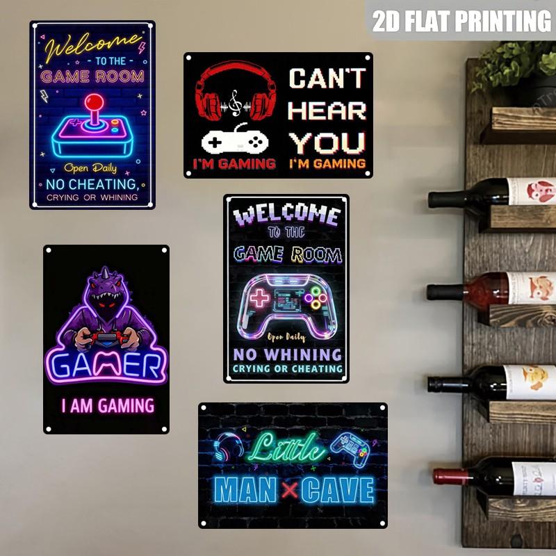 Pixel Art Aluminum Sign, Gamer Life Poster, Wall Decor Print, Humorous Game Board, Music Lover Decoration, 20x30 Cm
