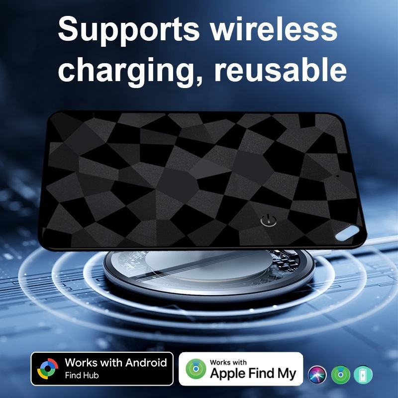 Wallet Tracker Card Air Tag, Bluetooth-compatible Smart Wallet Finder, Ultra-Thin 0.08 Inch, IP68 Waterproof, Supports Android & iOS, Luggage Tags, Passport, Wallet Locator