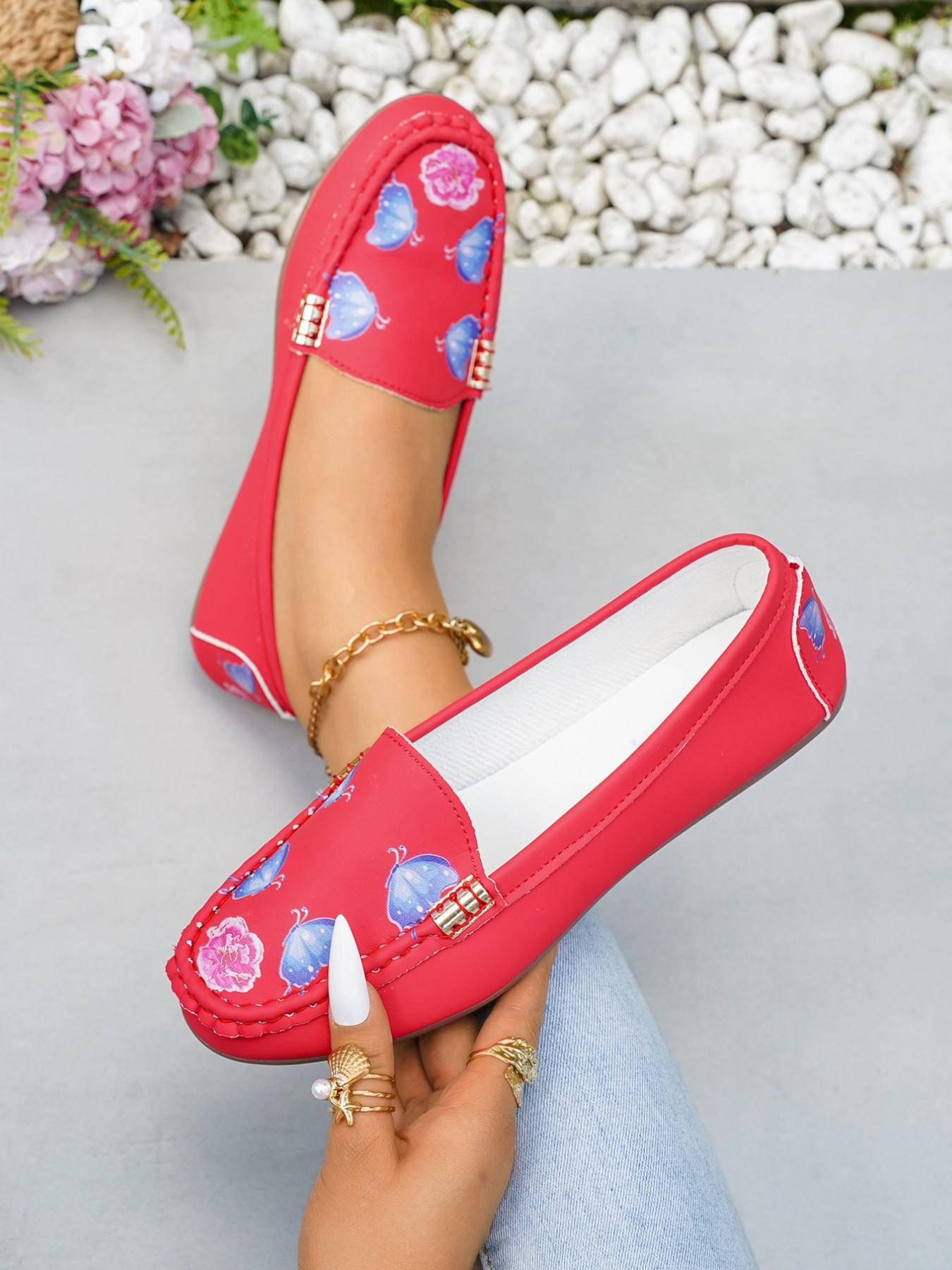Women's Slip-On Flat Shoes, Soft Sole Loafers, Walking Shoes, Perfect for Spring and Easter, Stylish Casual Footwear, Fashionable Comfortable Shoes, Daily Wear Shoes
