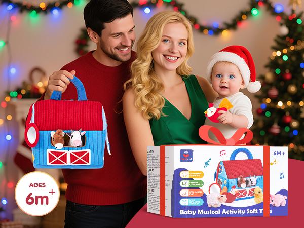 hahaland Surprise Barn with Stuffed Farm Animals with Real Sounds,Toddlers Sensory Toy,Easter Basket Stuffers,Montessori Toys for 6 Month Old Baby 1 Year Old Boy Girl Gifts,Toys for Easter,Valentines Day & Birthday Gifts hahaland Surprise Barn with Stuffed Farm Animals with Real Sounds,Toddlers Sensory Toy,Easter Basket Stuffers,Montessori Toys for 6 Month Old Baby 1 Year Old Boy Girl Gifts,Toys for Easter,Valentines Day & Birthday Gifts