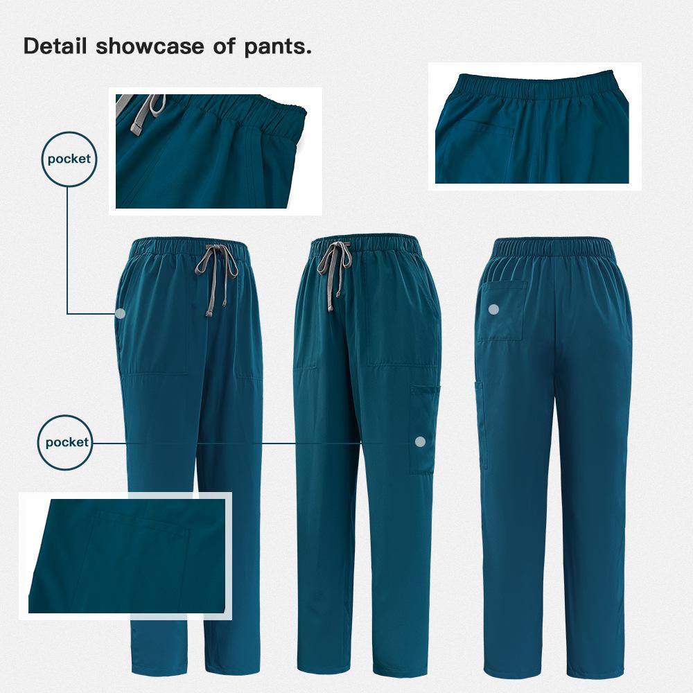 Women's Short Sleeve Scrub Set for Operating Rooms Nurse Uniform Operating Gown and Isolation Gown