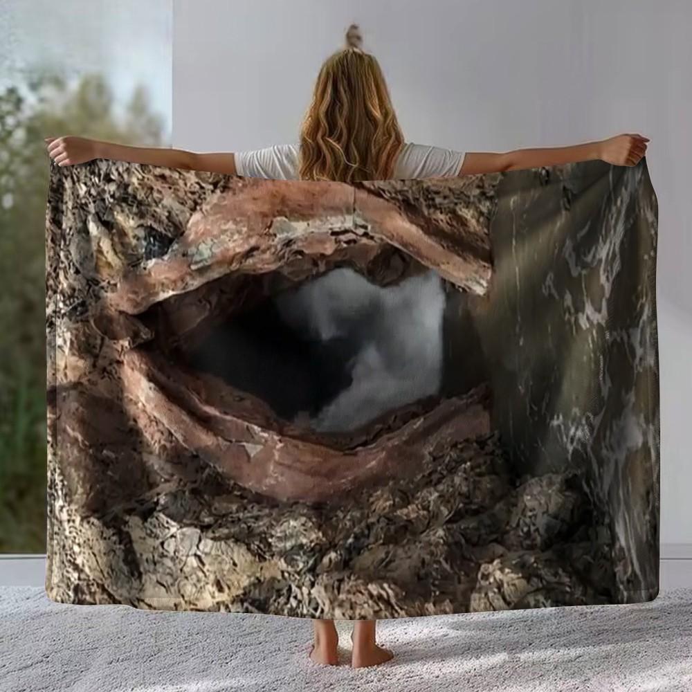 Funny Pattern Print Blanket, Flannel Series Bedding, Dormitory Blanket, Nap Blanket, Car Blanket, Office Blanket, Air Conditioning Blanket