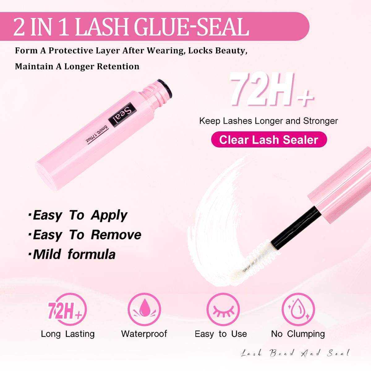 80D Eyelash Growth Kit, Independent Lashes with Dual Glue Tweezers, D Curl Mixed Lengths, Non-Toxic, Easy Application, Perfect for Home Makeup