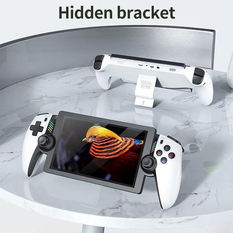 Portable Game Console M28, Supports Ps2 Large 3D Games, Dual Analog Sticks, Dual Vibration Motors, Hidden Stand, Ideal for Retro Gamers