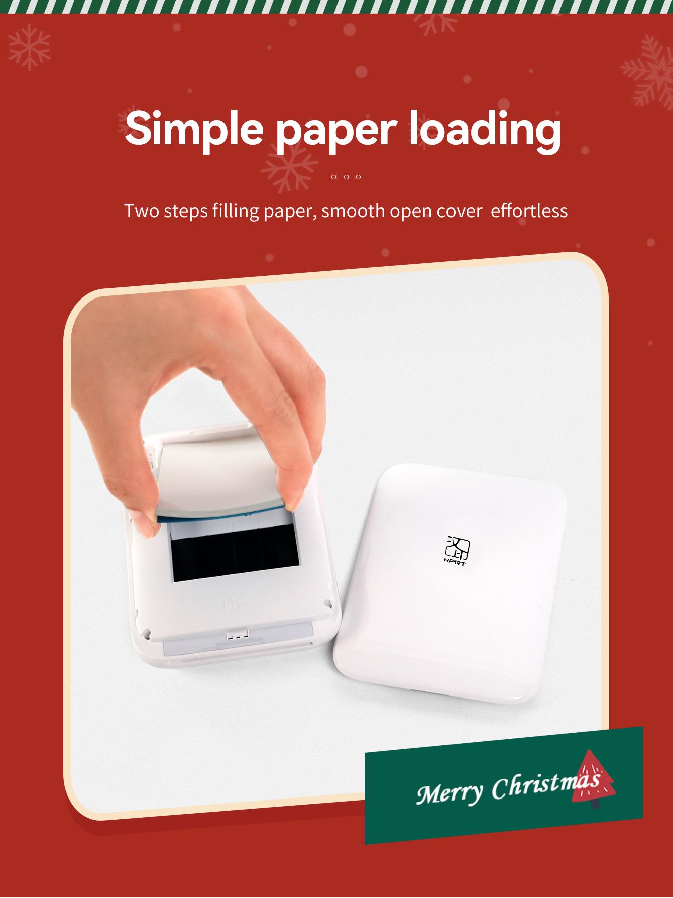 Hanin MT53 Mini Bluetooth Photo Printer – Portable Sticker Printer for iPhone & Android, 2x3" Instant Photos, GiftedInLove