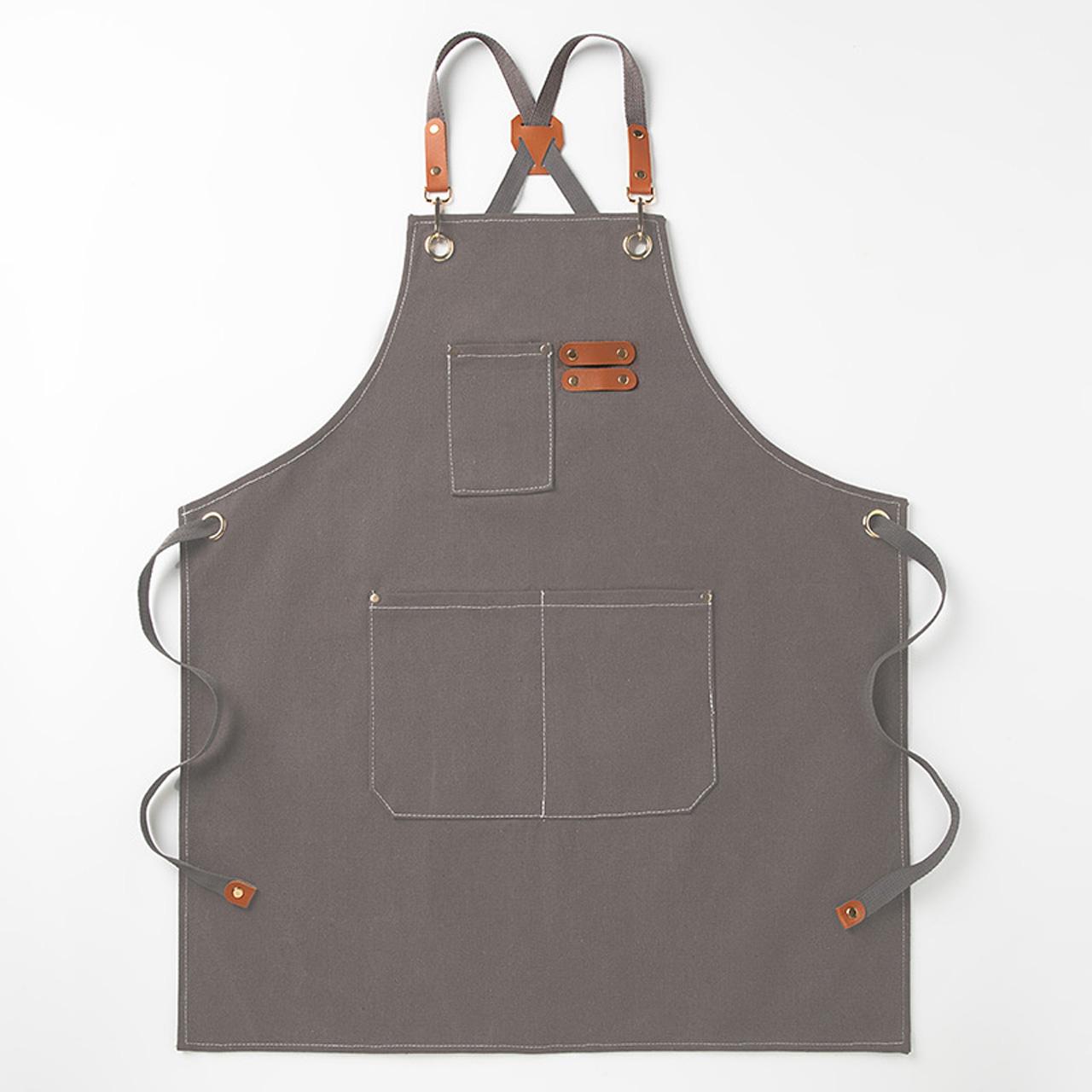Adjustable Carpenter Apron with Multiple Pockets, Polyester Blend, Ideal for Woodworking, Gardening, Cooking, DIY Projects