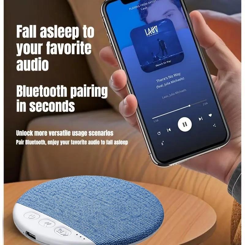Bluetooth-compatible Pillow Speaker for Sleep, Deep Sleep with Noise, No Disturbance for Partner, Timer Function, Ultra-Thin Design, Wireless Speaker