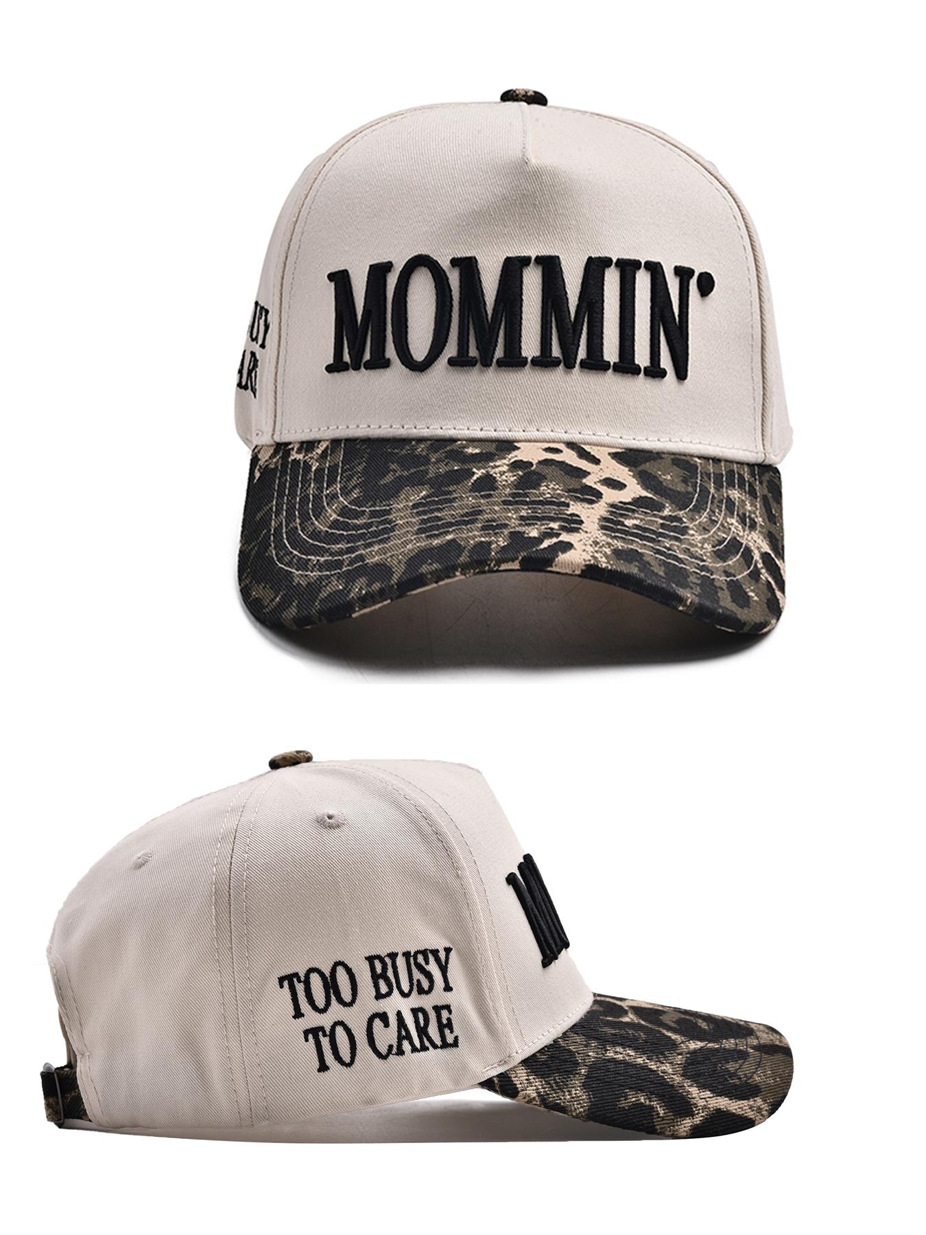 1pc Mommin Women's Baseball Cap Adjustable Snapback Cap, Embroidered Mother's Day Gift, Adjustable Canvas Vintage Hat, Perfect Mothers' Day Present for Moms