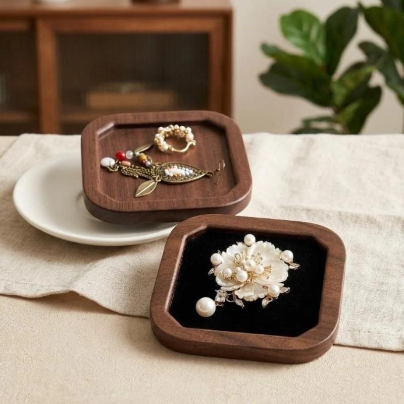 Elegant Rectangular Jewelry Tray, Storage for Earrings, Rings, Necklaces, Crystal Bracelets, Home or Office Use, Accessory Organizer