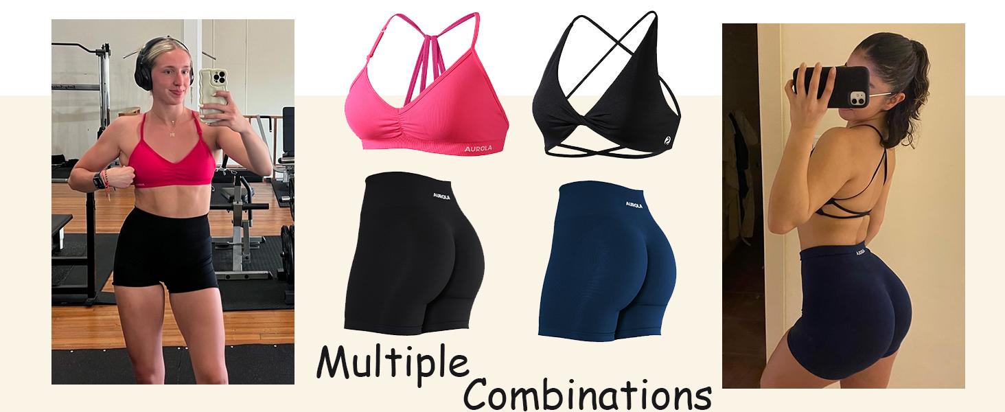 AUROLA Intensify Workout Shorts for Women Seamless Scrunch Short Gym Yoga Running Sport Active Exercise Fitness Shorts 5'' SpringStatements AUROLA Intensify Workout Shorts for Women Seamless Scrunch Short Gym Yoga Running Sport Active Exercise Fitness Shorts 5'' SpringStatements