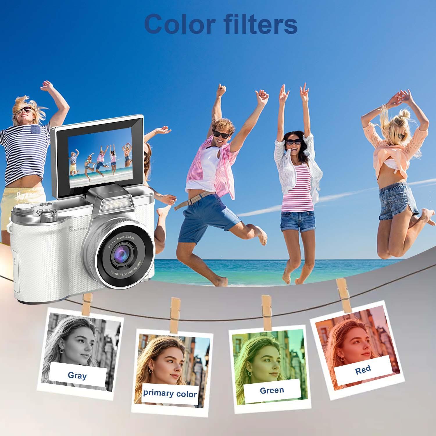 Fashion Vintage Digital Portable Camera High Resolution Portable Design for Social Media Content Creation Small Video Recording USB Charging