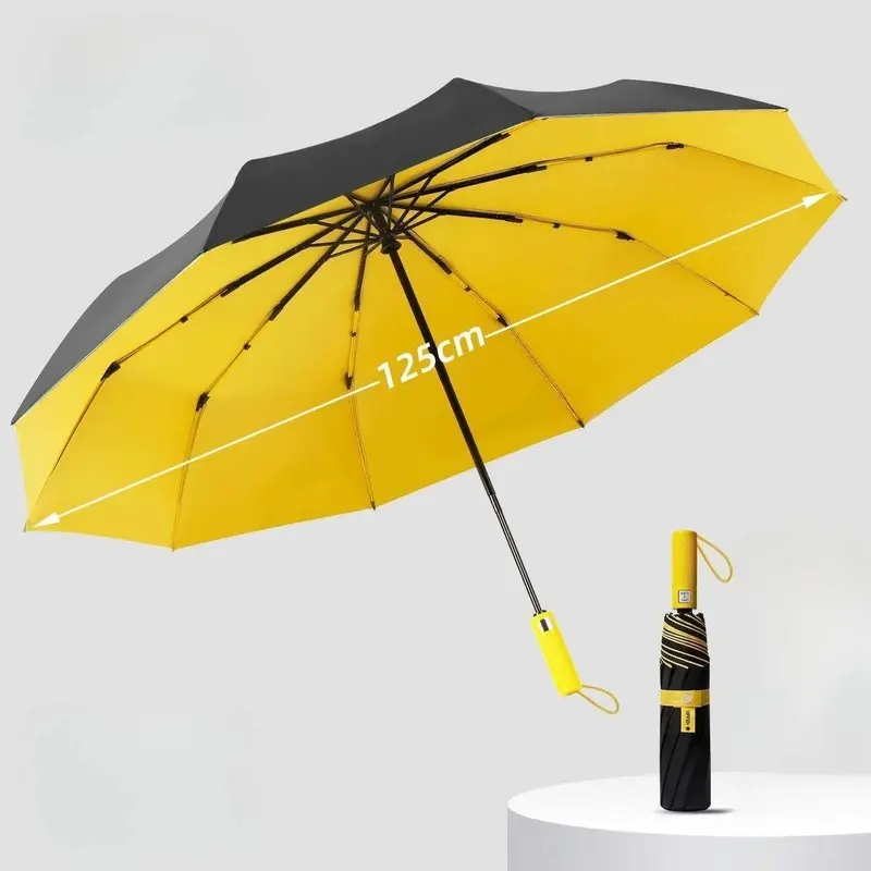 Super Sized Vinyl Sunshade Umbrella Automatic Enlargement Reinforcement Unisex Men Women Protection Against Sun Automatic Portable Umbrella