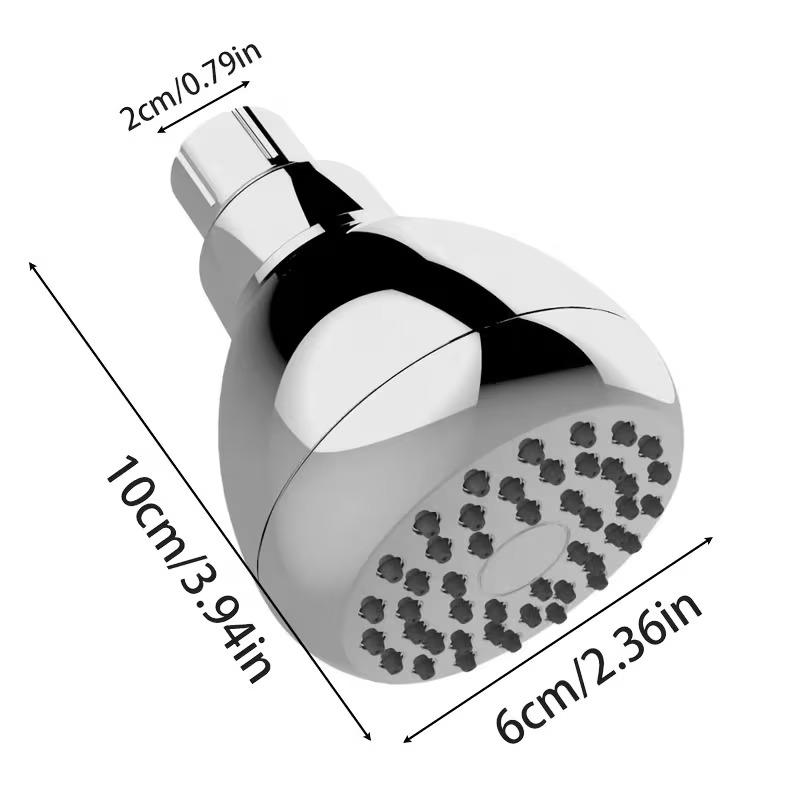 Shower Head 360 Degree Rotating Self-Cleaning Nozzle, Water Saving Flow Optimizer, Easy Installation Rustproof Abs, Adult Elderly Spa Shower