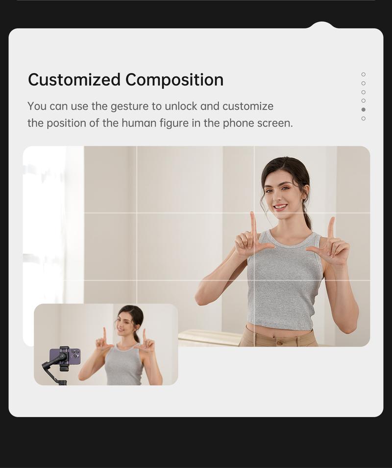 Hohem iSteady V3 New Gimbal Stabilizer for SmartiPhone, 3-Axis Phone Gimbal, Magnetic AI Tracker, Built-in Extendable Rod & Tripod, Detachable Remote Control,selfiestick,Phone Accessories,Suitable for Android & iPhone 17 series, Travel, Vlog, TikTok