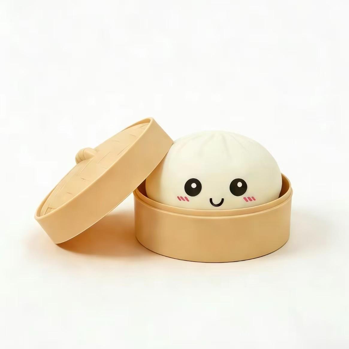 Expressive Big Dumpling Squishy - Mysecret Bun Fidget Toy, Soft TPR Material, Stress Relief, Stress Ball, Unboxing Surprise, Random Style per Pack. Valentine's Day and Easter gifts, suitable for children to exchange gifts